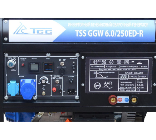 TSS GGW 6.0/250ED-R: сварка до 5 мм + питание 6 кВт от бензина